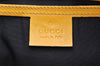 Authentic GUCCI Hand Boston Bag Purse GG PVC Leather 193604 White 5564I
