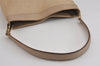 Authentic GUCCI Vintage Shoulder Bag Purse GG Canvas Leather 33900 Beige 5565J