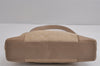 Authentic GUCCI Vintage Shoulder Bag Purse GG Canvas Leather 33900 Beige 5565J