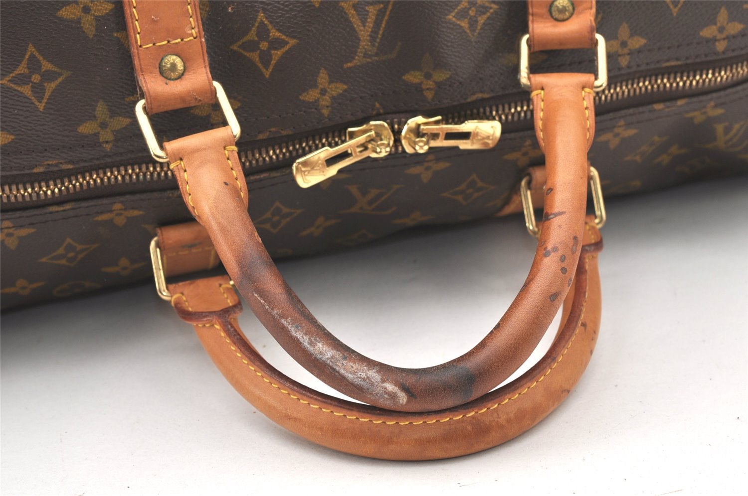 Authentic Louis Vuitton Monogram Keepall 60 Travel Boston Bag M41422 LV 5565K