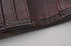 Authentic CHANEL Caviar Skin Vintage CC Logo Trifold Wallet Purse Wine Red 5566I