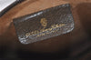 Authentic GUCCI Web Sherry Line Clutch Hand Bag GG PVC Leather Brown Junk 5566J