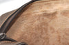 Authentic GUCCI Web Sherry Line Clutch Hand Bag GG PVC Leather Brown Junk 5566J