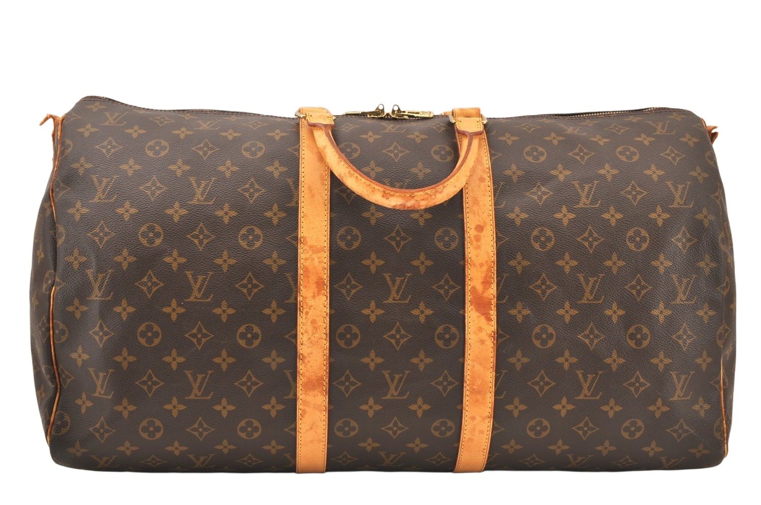 Authentic Louis Vuitton Monogram Keepall Bandouliere 55 M41414 Boston Bag 5567K