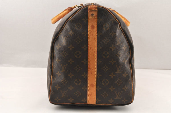 Authentic Louis Vuitton Monogram Keepall Bandouliere 55 M41414 Boston Bag 5567K