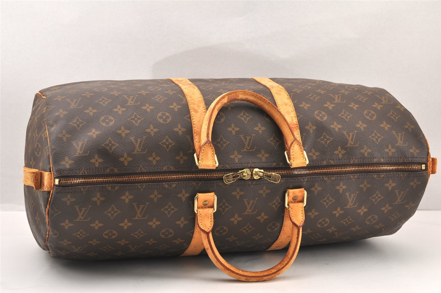 Authentic Louis Vuitton Monogram Keepall Bandouliere 55 M41414 Boston Bag 5567K