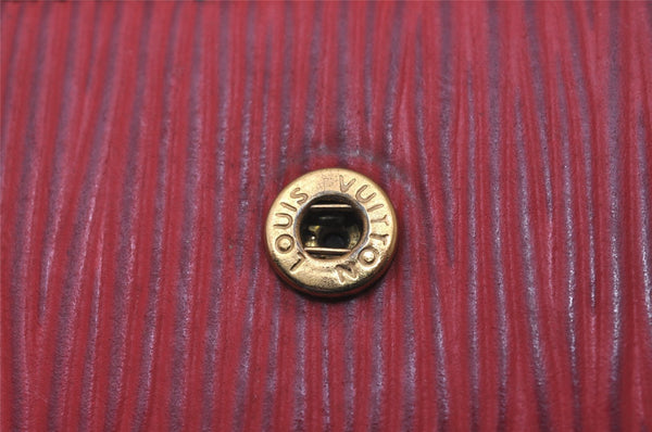 Authentic Louis Vuitton Epi Agenda PM Notebook Cover Red R20057 LV 5570I