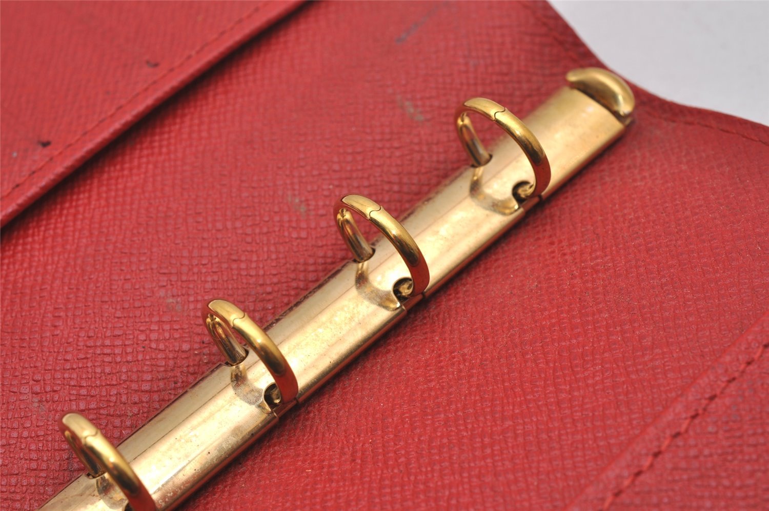 Authentic Louis Vuitton Epi Agenda PM Notebook Cover Red R20057 LV 5570I