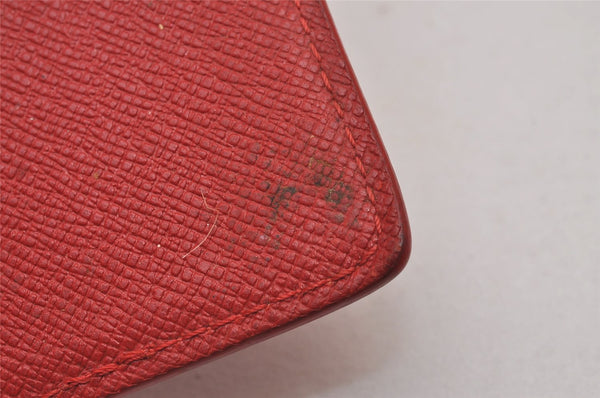 Authentic Louis Vuitton Epi Agenda PM Notebook Cover Red R20057 LV 5570I