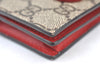Authentic GUCCI Cherry Wallet Card Case GG PVC Leather 476050 Brown Box 5572H