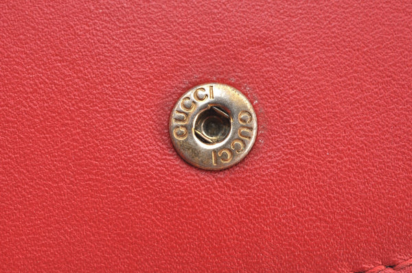 Authentic GUCCI Cherry Wallet Card Case GG PVC Leather 476050 Brown Box 5572H