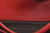 Authentic GUCCI Cherry Wallet Card Case GG PVC Leather 476050 Brown Box 5572H