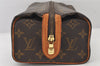 Authentic Louis Vuitton Monogram Trousse Patte Pression Pouch M47636 Junk 5573K