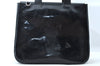 Authentic GUCCI Interlocking G Shoulder Hand Bag Enamel Black Junk 5573M