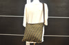 Authentic FENDI Zucca Shoulder Cross Body Bag Nylon Leather Brown Black 5574I