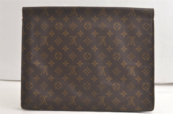 Authentic Louis Vuitton Monogram Porte Documents Senateur M53335 Briefcase 5574K