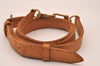 Authentic Louis Vuitton Leather Shoulder Strap Beige 34.3-41.3" LV 5575J