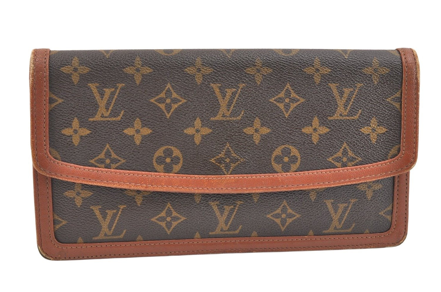 Authentic Louis Vuitton Monogram Pochette Dame PM M51812 Clutch Hand Bag 5575K