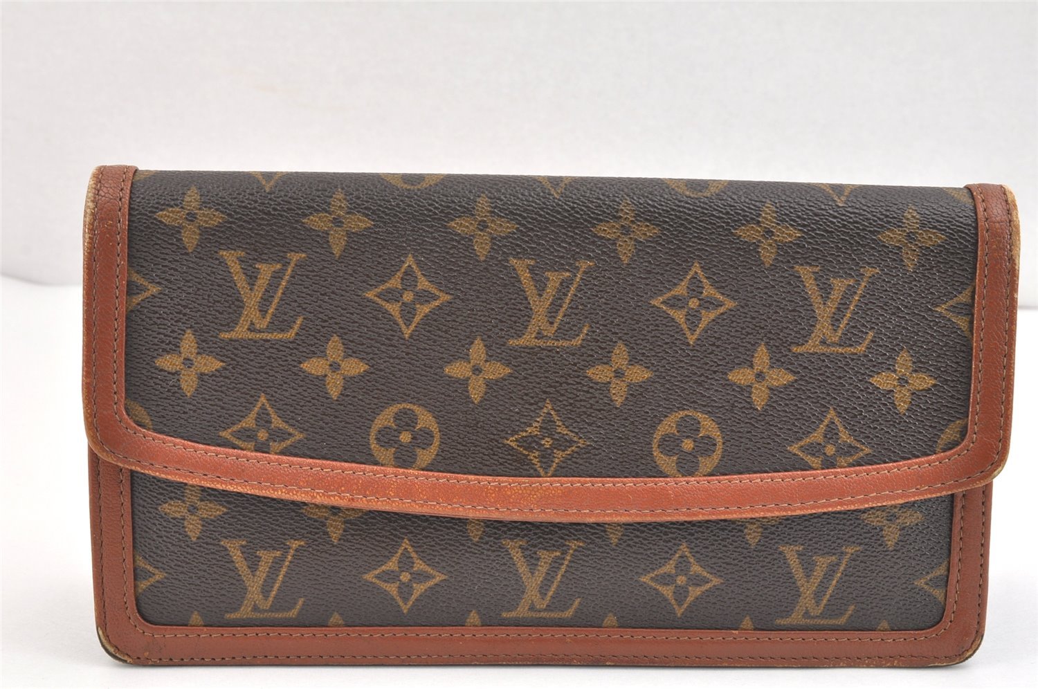 Authentic Louis Vuitton Monogram Pochette Dame PM M51812 Clutch Hand Bag 5575K