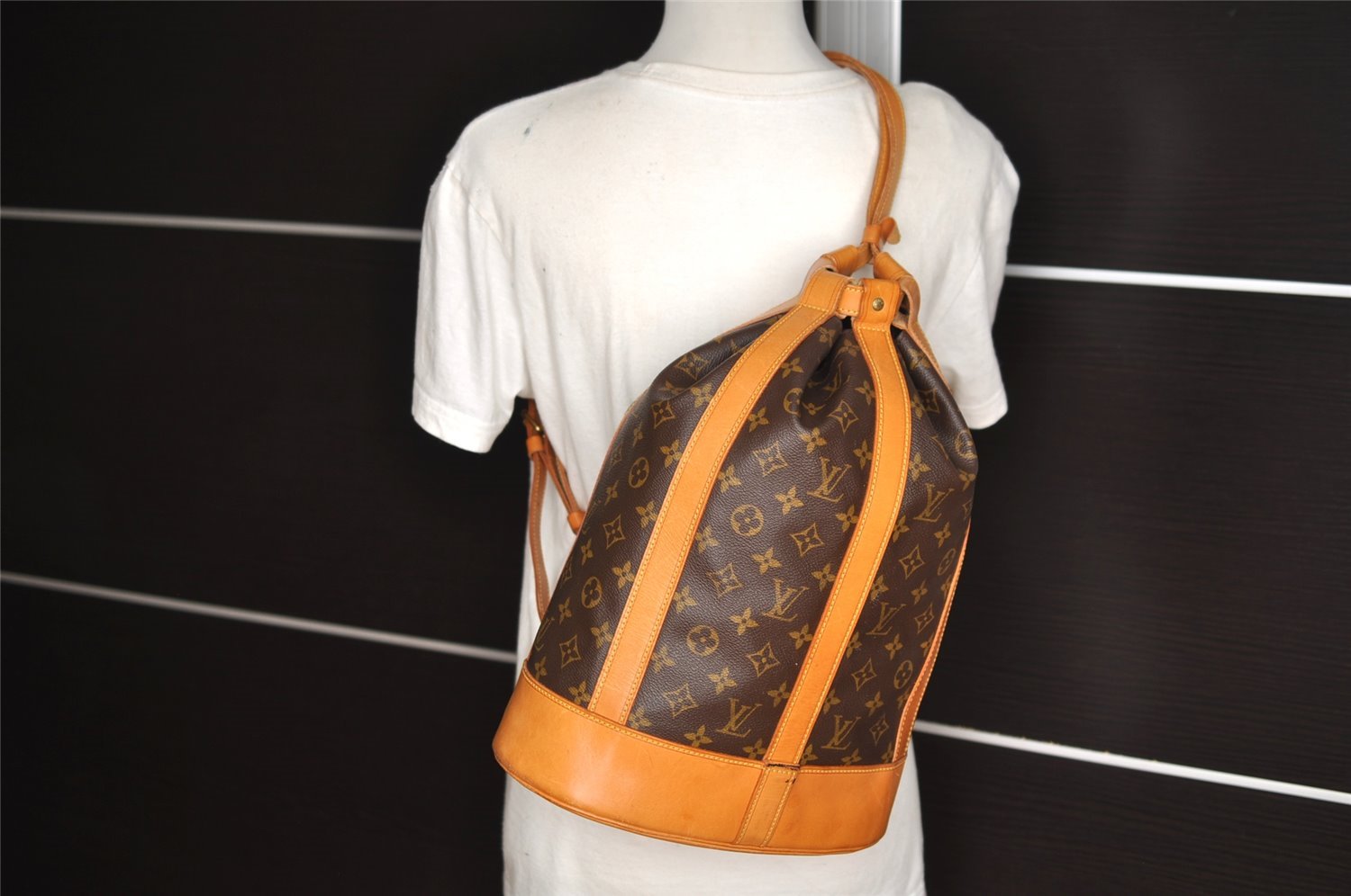 Authentic Louis Vuitton Monogram Randonnee PM Shoulder Bag M42243 LV 5576I
