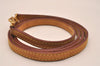 Authentic Louis Vuitton Leather Shoulder Strap Beige 51.2" LV 5577J