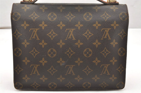 Authentic Louis Vuitton Monogram Monceau 2Way Hand Bag M51187 Junk 5577K