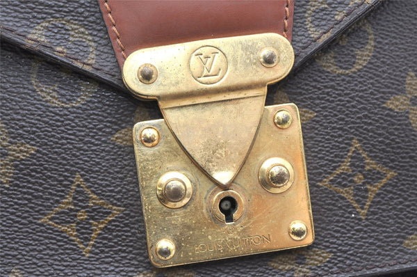 Authentic Louis Vuitton Monogram Monceau 2Way Hand Bag M51187 Junk 5577K