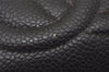 Authentic CHANEL Caviar Skin Vintage CC Logo Pouch Purse Black Junk 5581I