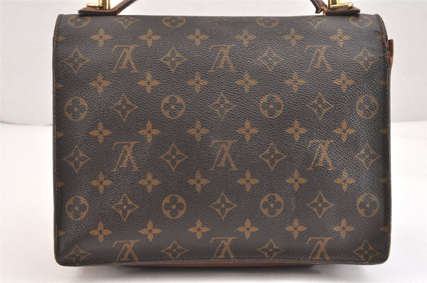 Authentic Louis Vuitton Monogram Monceau 2Way Hand Bag M51185 LV Junk 5581K