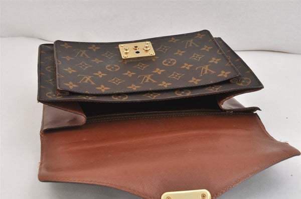 Authentic Louis Vuitton Monogram Monceau 2Way Hand Bag M51185 LV Junk 5581K