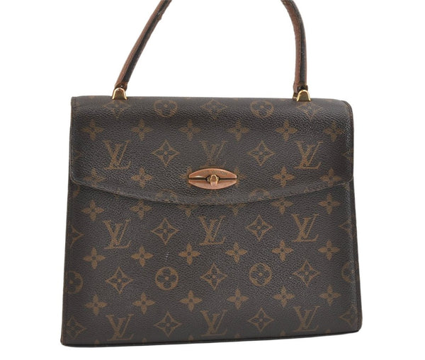 Authentic Louis Vuitton Monogram Malesherbes Hand Bag Purse M51379 LV 5582K