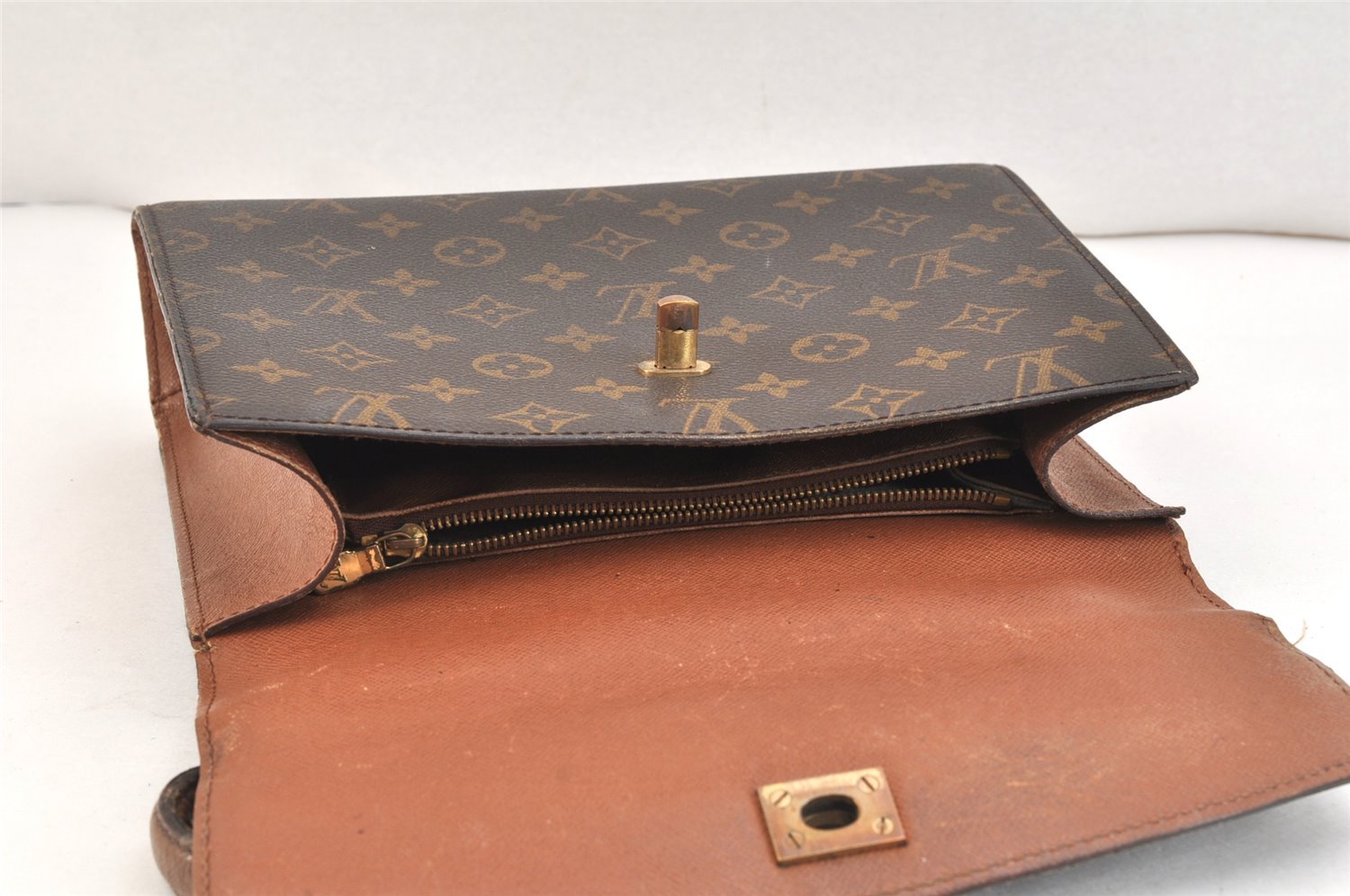 Authentic Louis Vuitton Monogram Malesherbes Hand Bag Purse M51379 LV 5582K
