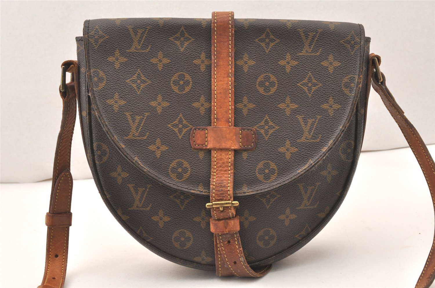 Authentic Louis Vuitton Monogram Chantilly MM Shoulder Cross Bag M51233 LV 5583K