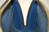 Authentic Louis Vuitton Epi Dauphine GM Cosmetic Pouch Blue M48435 LV 5584I
