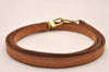 Authentic Louis Vuitton Leather Shoulder Strap Beige 45.1" LV 5584J