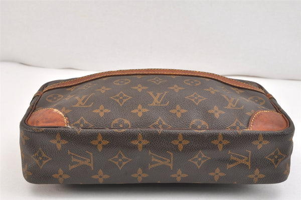 Authentic Louis Vuitton Monogram Compiegne 28 Clutch Hand Bag M51845 LV 5585K