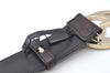 Authentic GUCCI Guccissima Interlocking Belt GG Leather 33.5" 114876 Brown 5586H