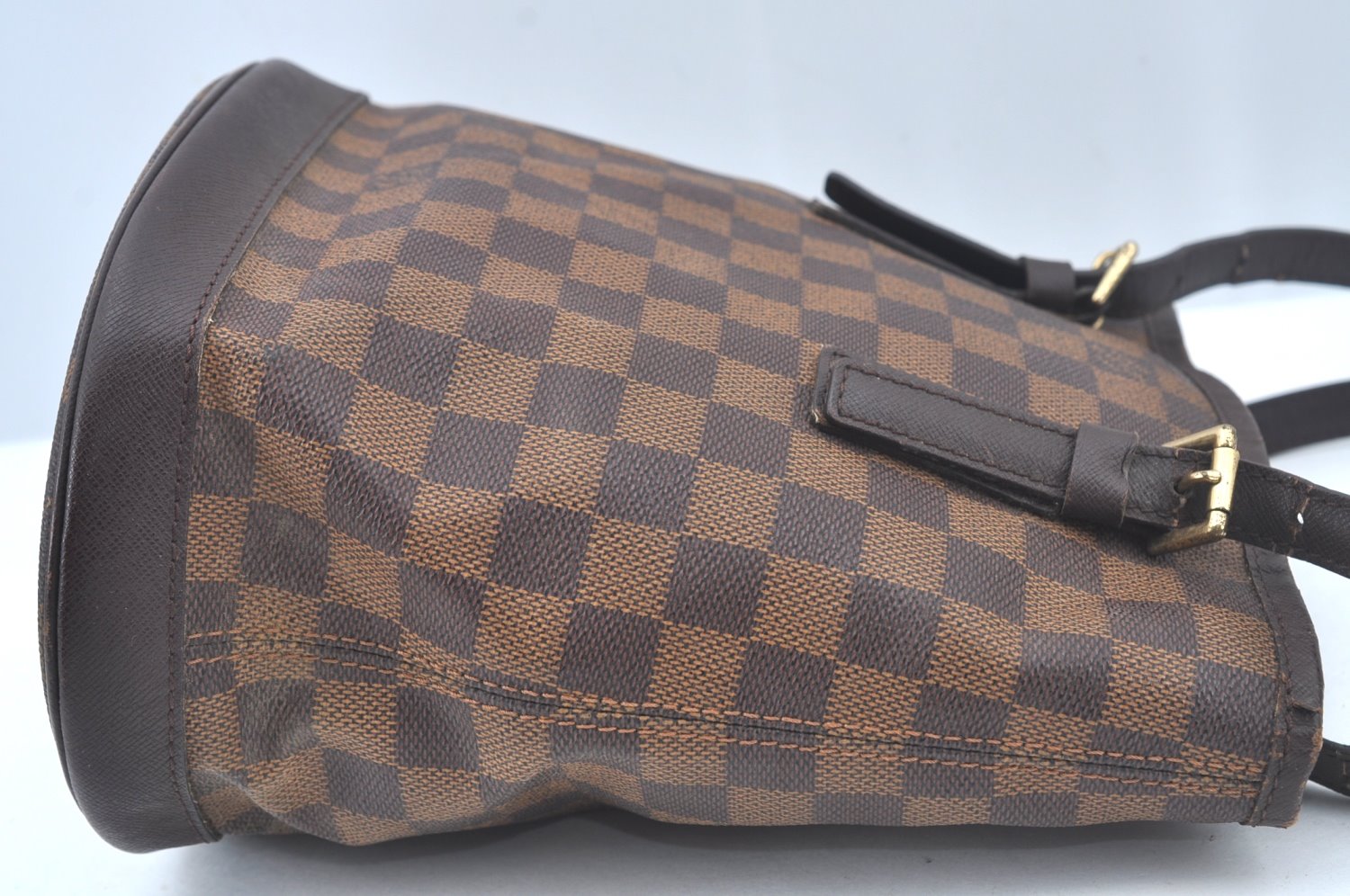 Authentic Louis Vuitton Damier Marais Bucket Shoulder Tote Bag N42240 LV 5586I