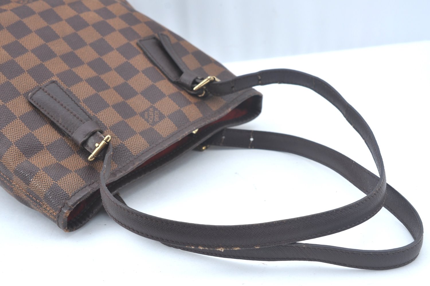 Authentic Louis Vuitton Damier Marais Bucket Shoulder Tote Bag N42240 LV 5586I