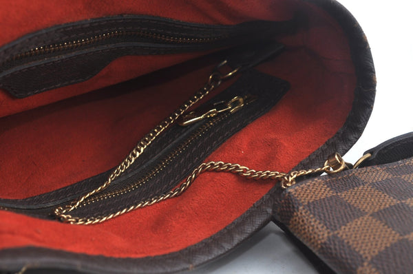 Authentic Louis Vuitton Damier Marais Bucket Shoulder Tote Bag N42240 LV 5586I