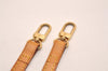 Authentic Louis Vuitton Leather Shoulder Strap Beige 46.5" LV 5586J