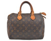 Authentic Louis Vuitton Monogram Speedy 25 Boston Hand Bag M41528 LV 5587K