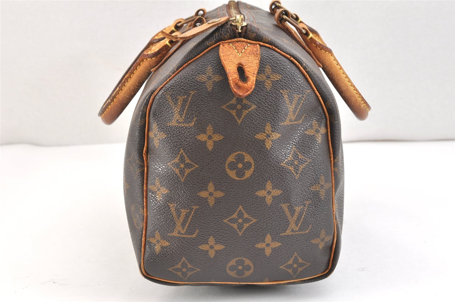 Authentic Louis Vuitton Monogram Speedy 25 Boston Hand Bag M41528 LV 5587K