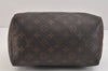 Authentic Louis Vuitton Monogram Speedy 25 Boston Hand Bag M41528 LV 5587K