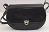 Authentic Christian Dior Shoulder Cross Body Bag Purse Leather Black CD 5588J