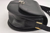 Authentic Christian Dior Shoulder Cross Body Bag Purse Leather Black CD 5588J