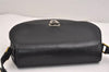 Authentic Christian Dior Shoulder Cross Body Bag Purse Leather Black CD 5588J