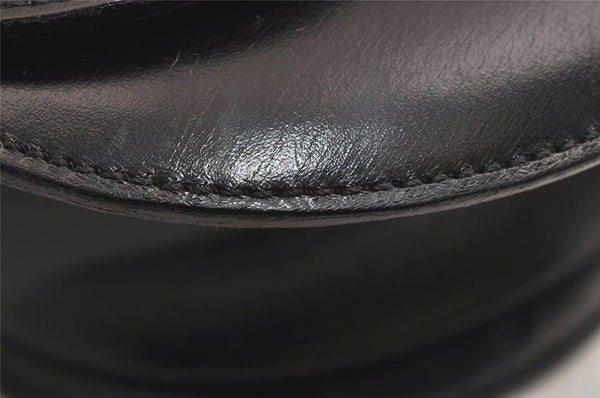 Authentic Christian Dior Shoulder Cross Body Bag Purse Leather Black CD 5588J