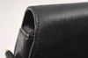 Authentic Christian Dior Shoulder Cross Body Bag Purse Leather Black CD 5588J