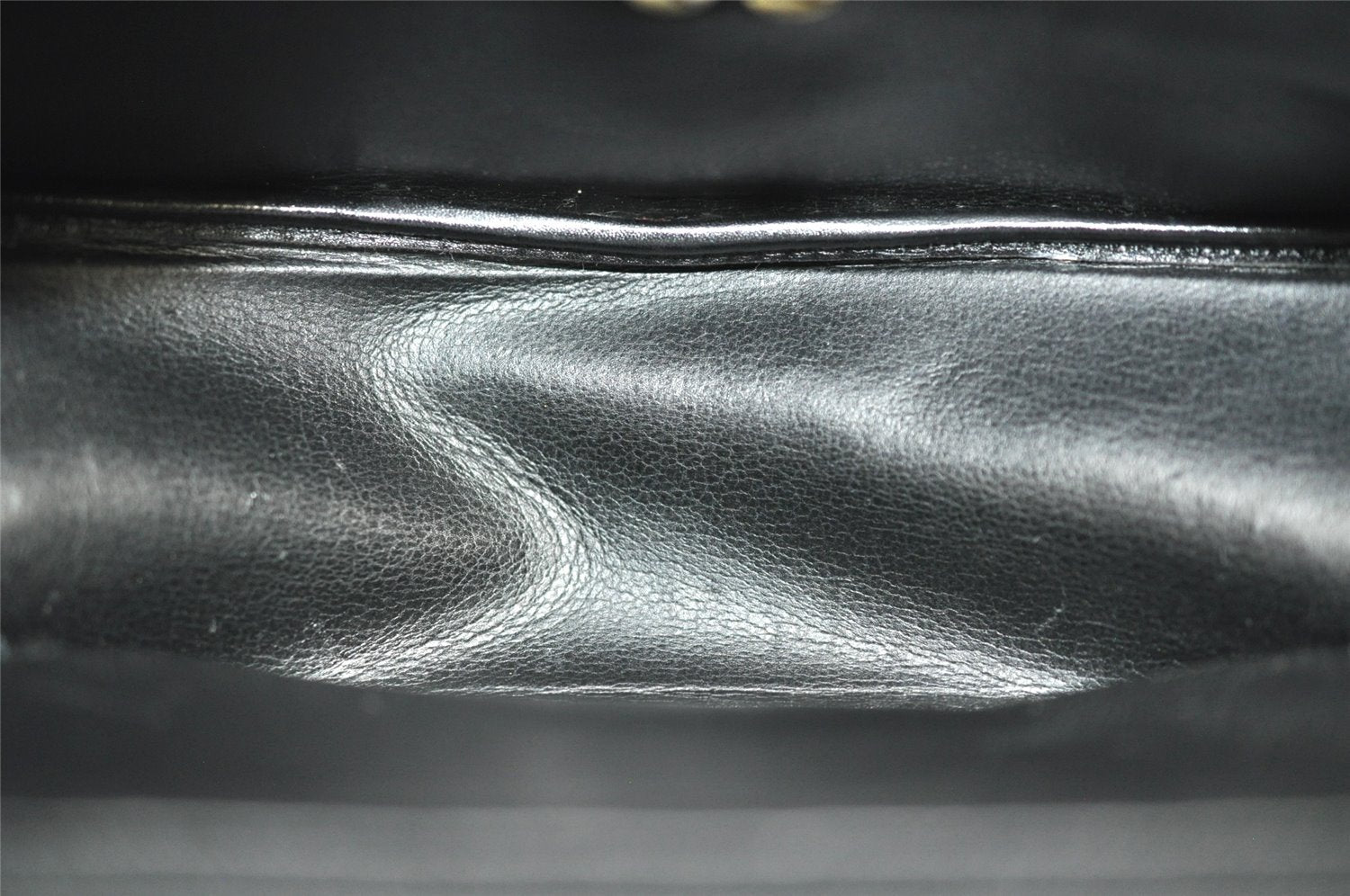 Authentic Christian Dior Shoulder Cross Body Bag Purse Leather Black CD 5588J